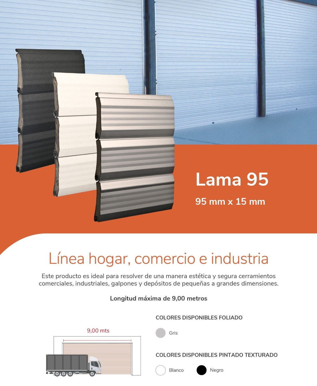 Lama 95 aluminio inyectado